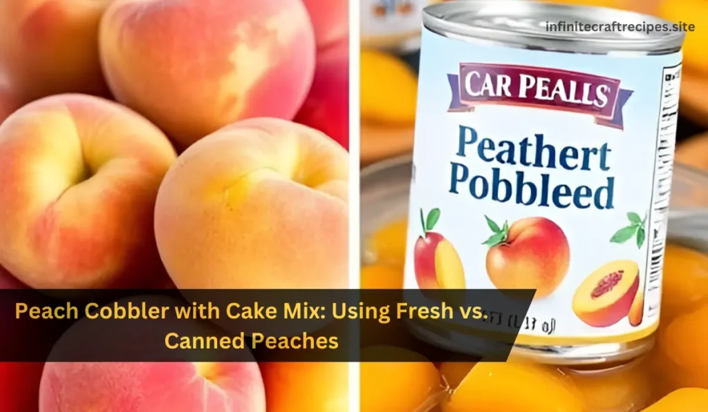 peach cobbler with cake mix