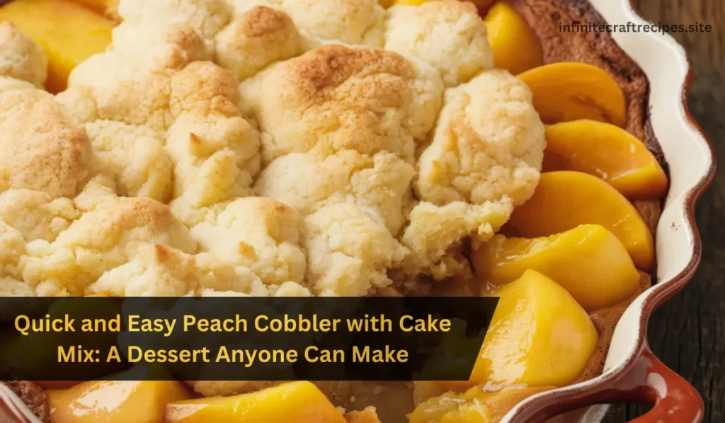 peach cobbler with cake mix